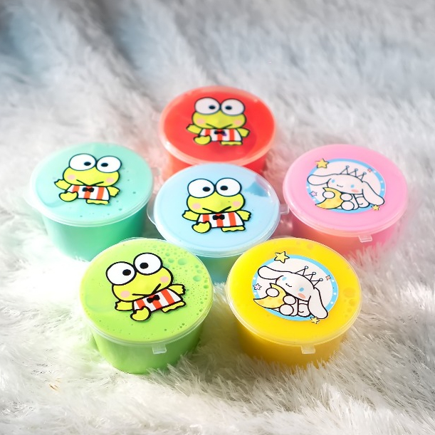 SLIME KARAKTER 100 ML || SLIME BAGUS || SLIME MURAH || TOFU SLIME || SLIME TERLARIS PLOP SLIME