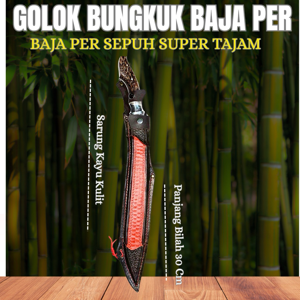 Golok Kebun & Sembelih | Bahan Baja Per Sepuh > Alat Kebun Siap Pakai