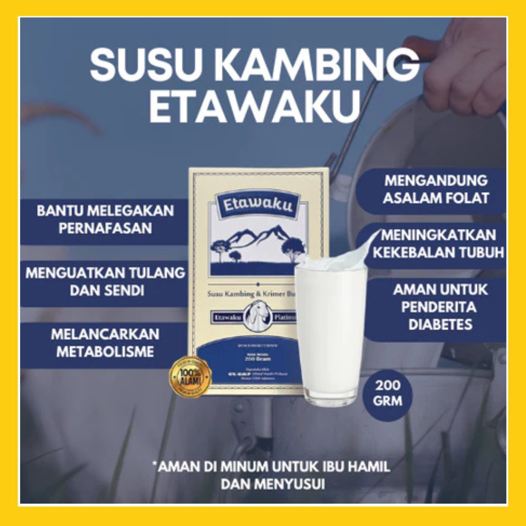 

ETAWAKU SUSU KAMBING SUSU KESEHATAN 200GR