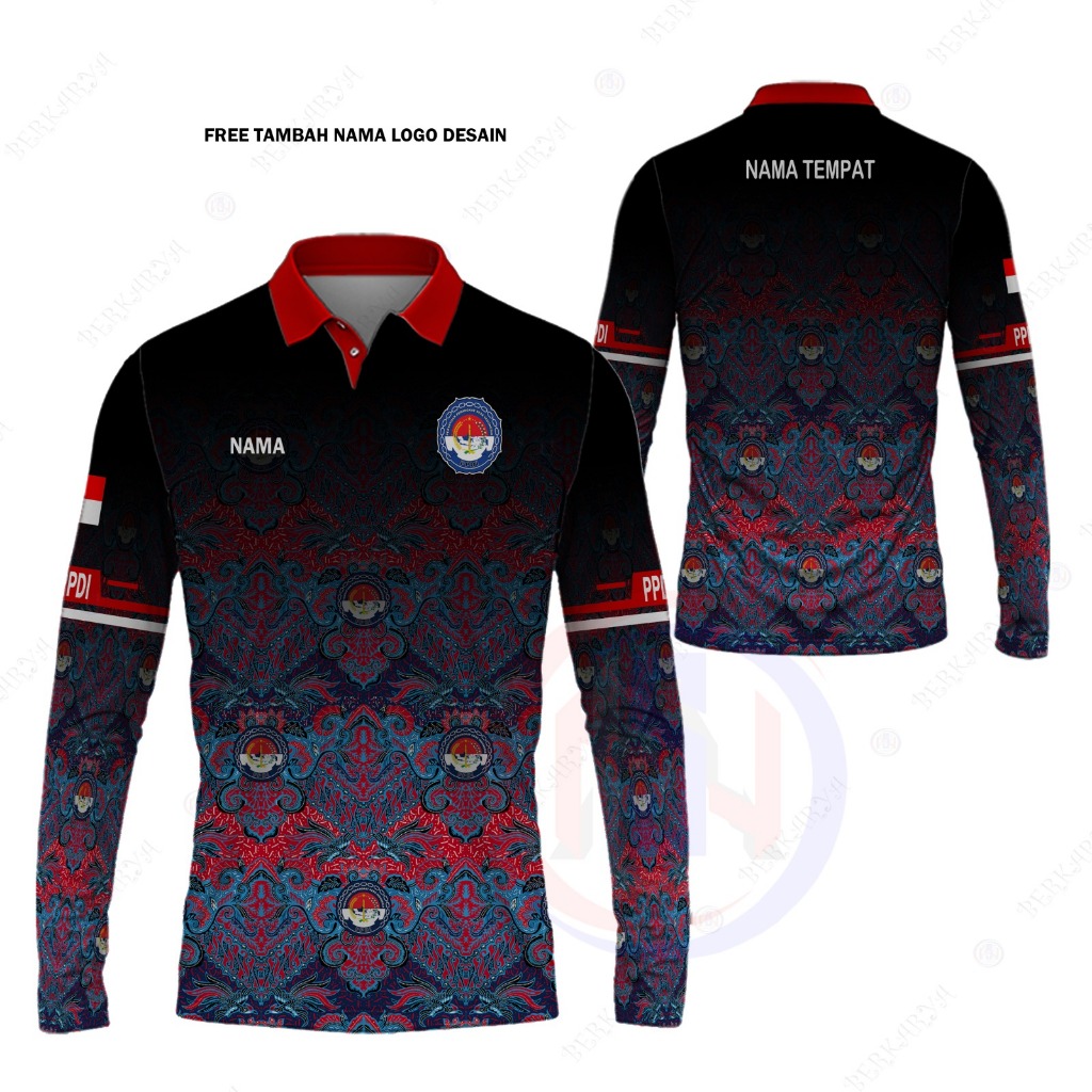 Kaos Polo Baju BATIK PPDI (PERSATUAN PERANGKAT DESA INDONESIA) Jersey PPDI Terbaru