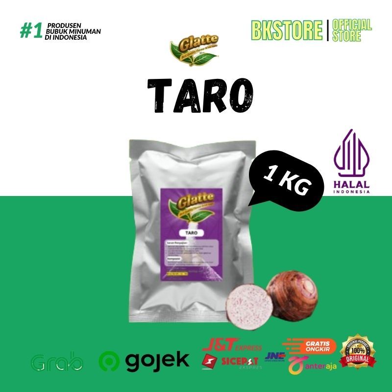 

Powder Glatte Rasa Taro / Bubuk Rasa Taro 1kg / Powder Drink Glatte Mixed Sugar Rasa Taro