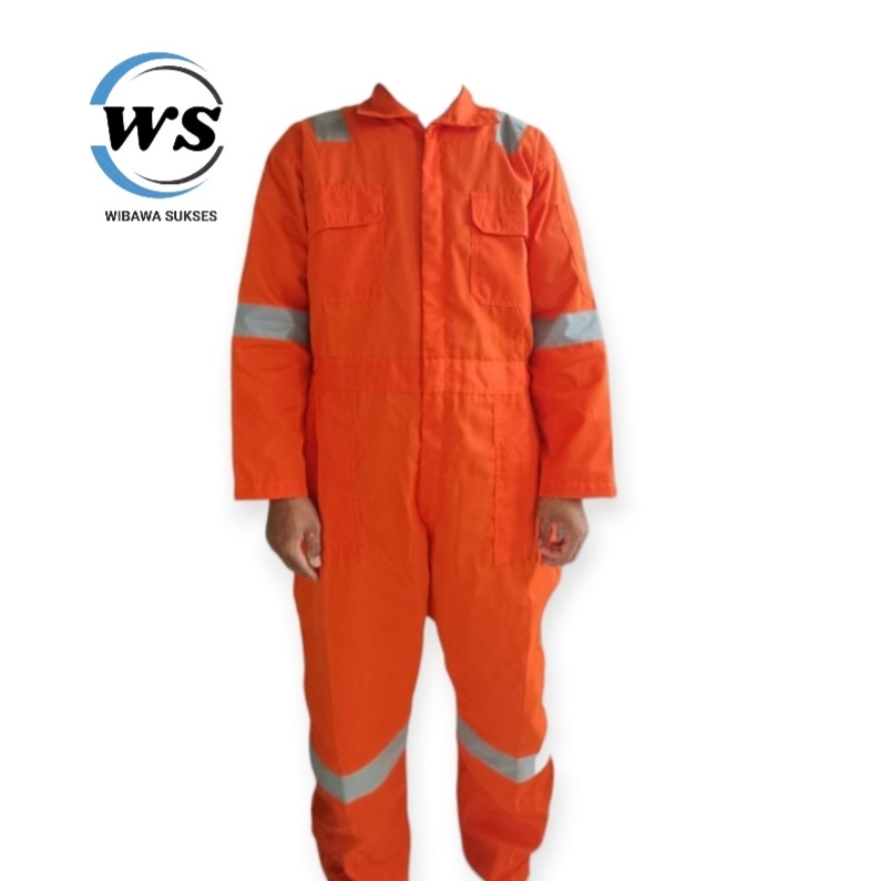 Wearpack Kerja Orange Baju Dinas Lingkungan Hidup Coverall Proyek