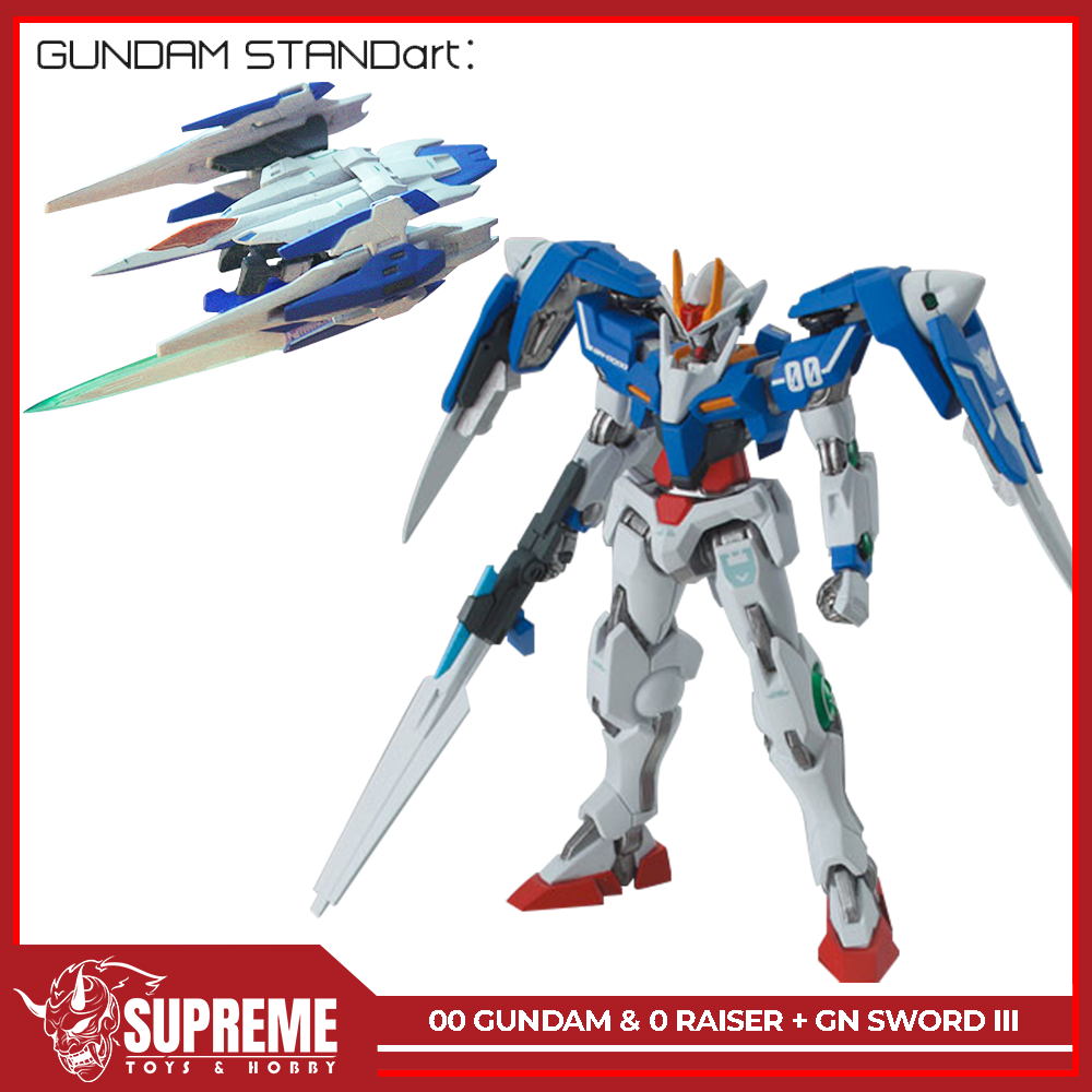 FW Gundam StandART 7 - GN-0000+GNR-010 00 Gundam & 0 Raiser + GN Sword III ( Dengeki Hobby Limited )