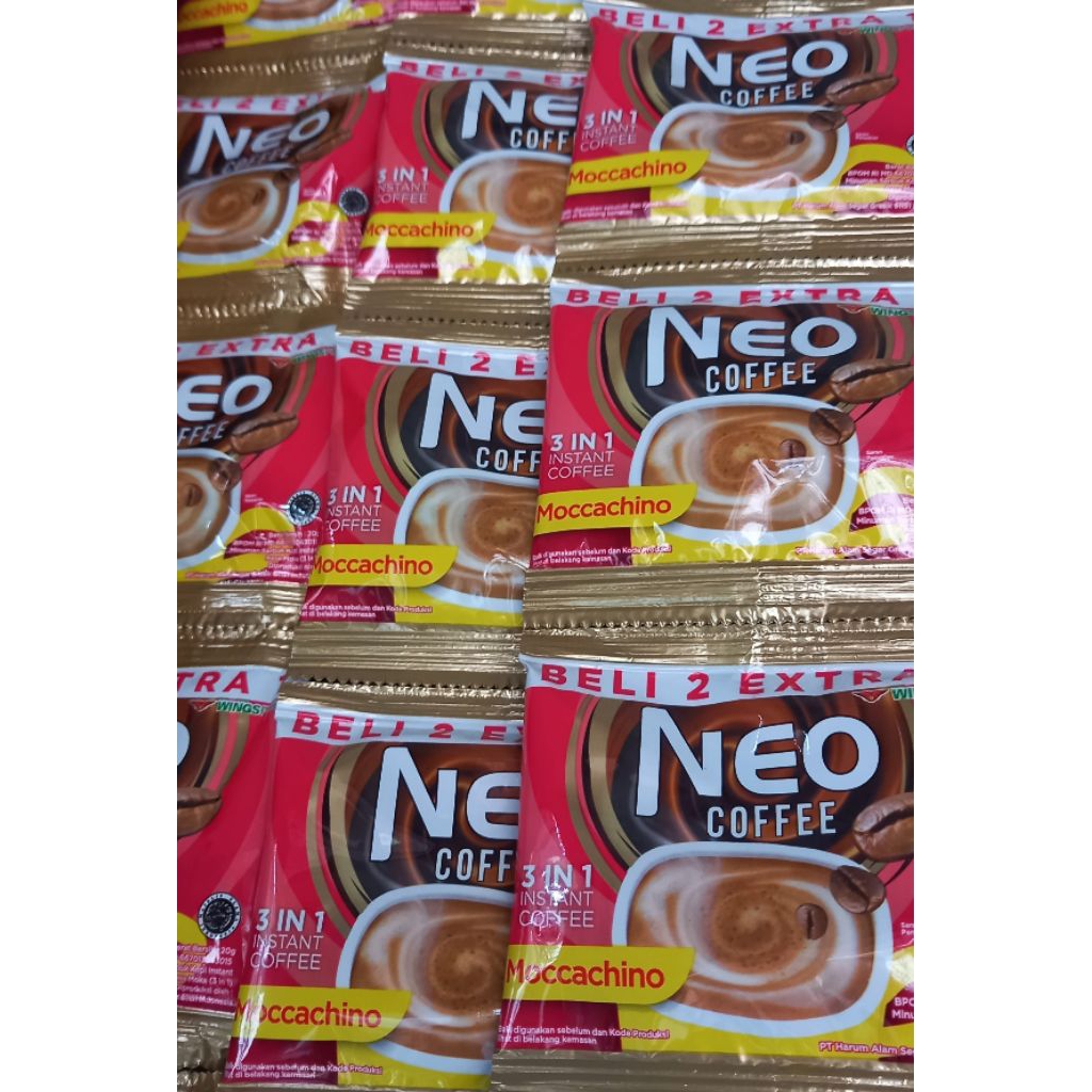 

Neo 3 in 1 Moccachino 1 Renceng isi 10 sachet