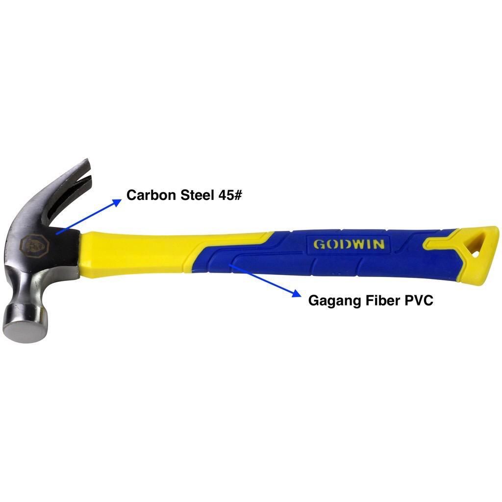 Palu Godwin / Palu Kambing Gagang Fiber /  Claw Hammer Godwin