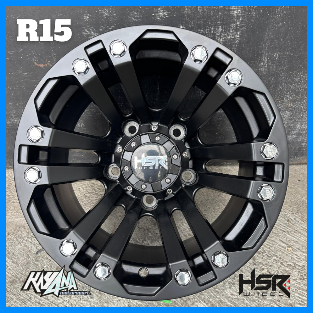 Velg Ring 15 Lubang 5x139,7 Bisa Untuk Taft, Escudo, Navara, Jimny Feroza Velg Mobil Type HSR JT69 R
