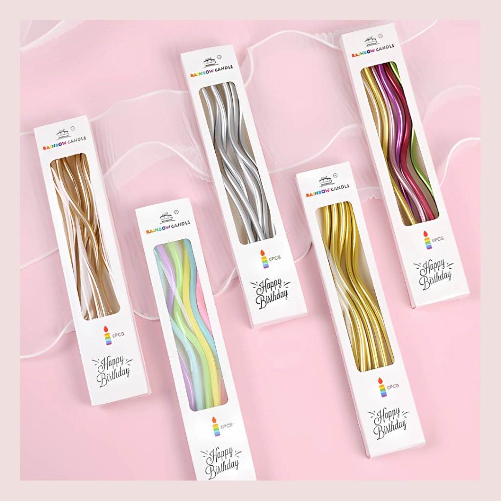 Lilin Ulang Tahun Korea Lilin Spiral Lilin Kue Birthday Lilin Aesthetic Lilin Ultah Lilin Pesta