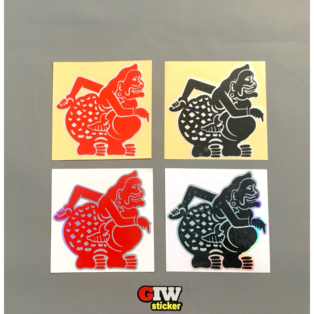 Stiker cutting WAYANG sticker semar asesoris motor, mobil