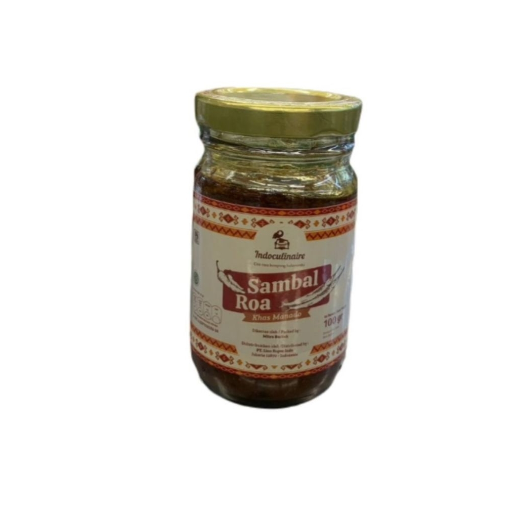 

indoculinaire sambal roa Manado botol 100 gr
