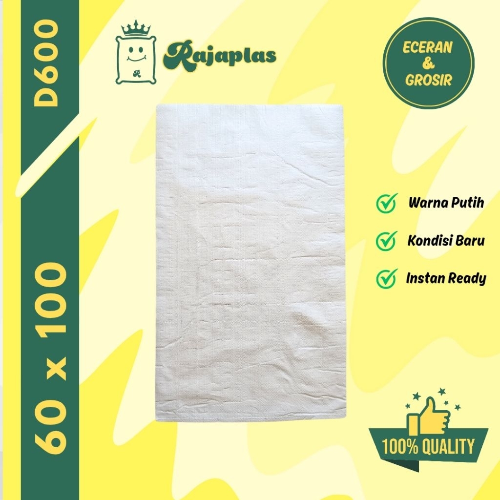 Karung Plastik 60 x 100 Putih | Karung Plastik 50kg Putih