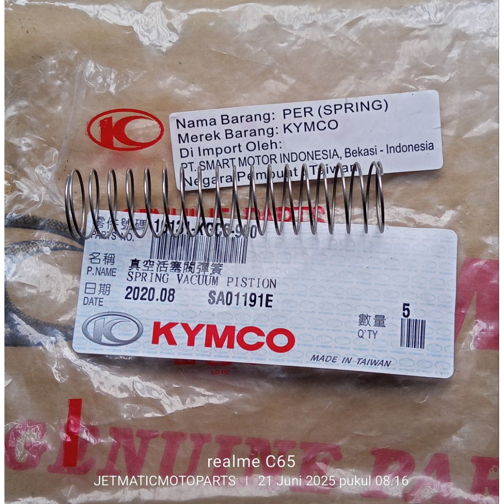 spring vacum karbu Kymco JR