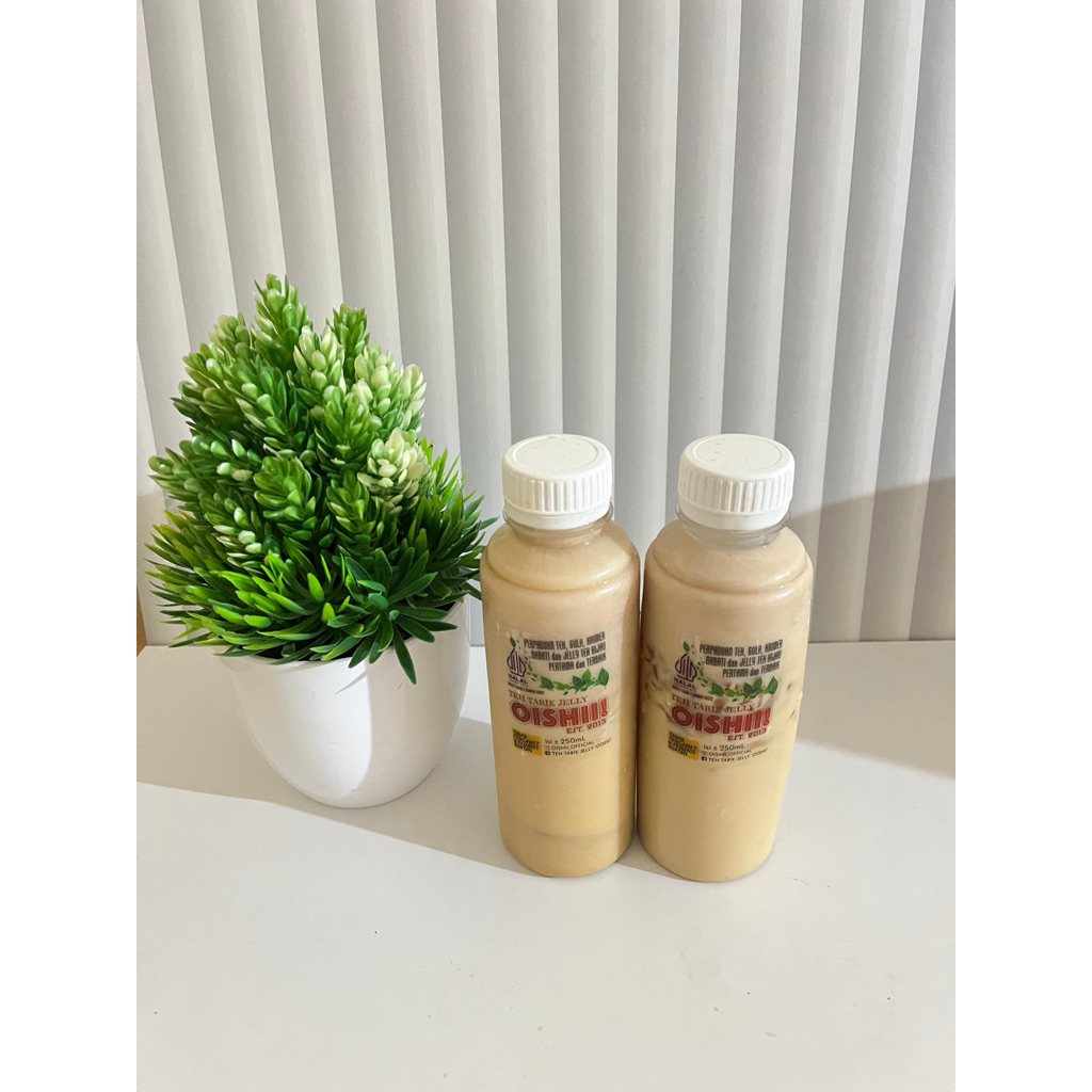 

teh tarik jelly oishii botol almond 250ml