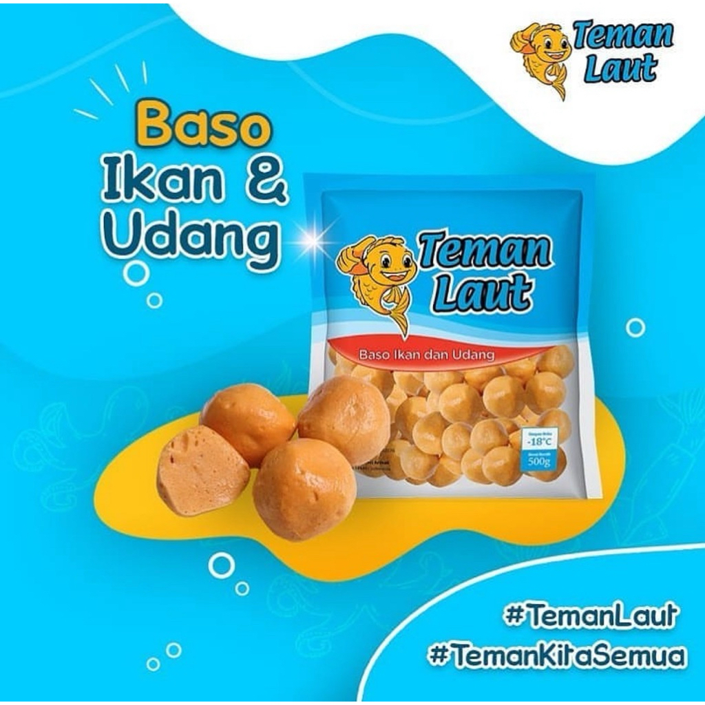 

teman laut bakso ikan udang 500g