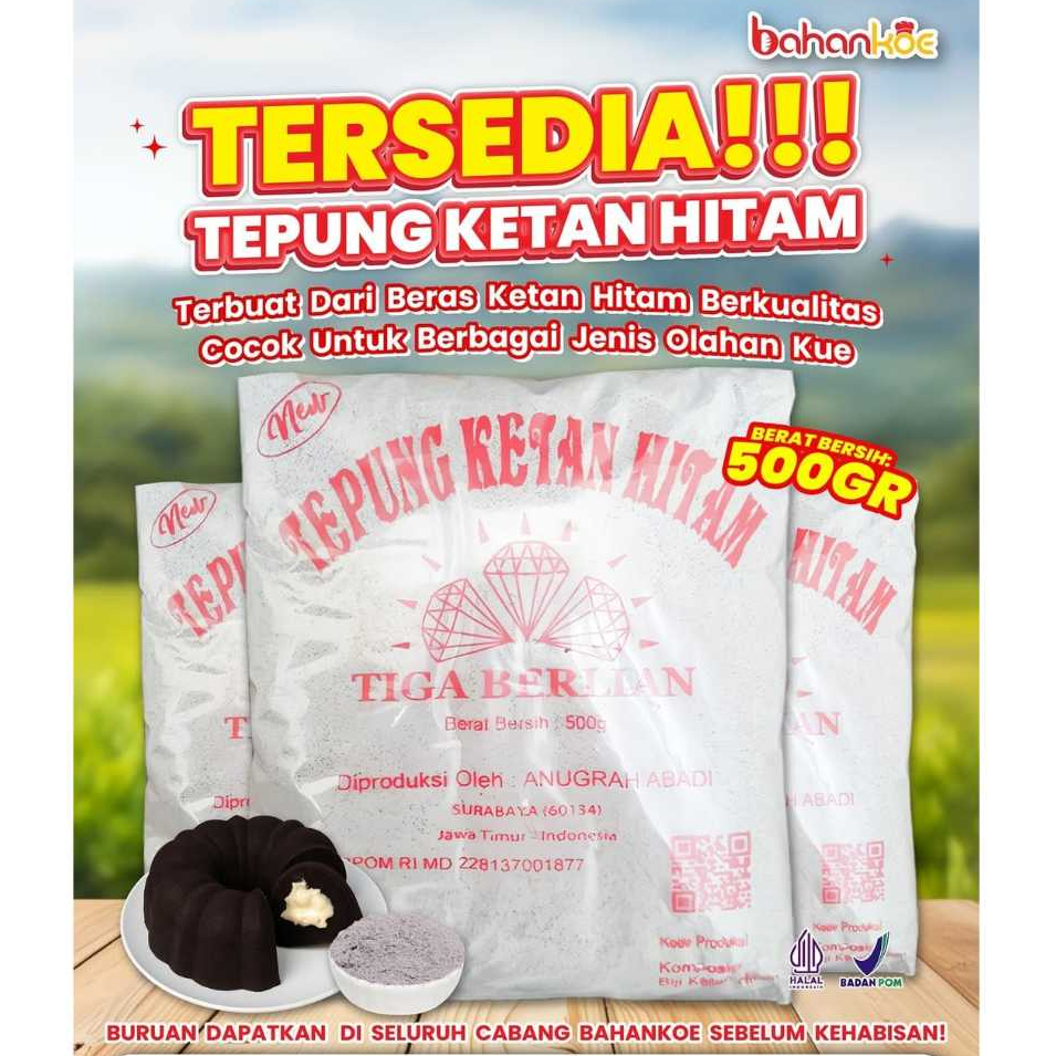 

TIGA BERLIAN TEPUNG KETAN HITAM BKS 500 GR