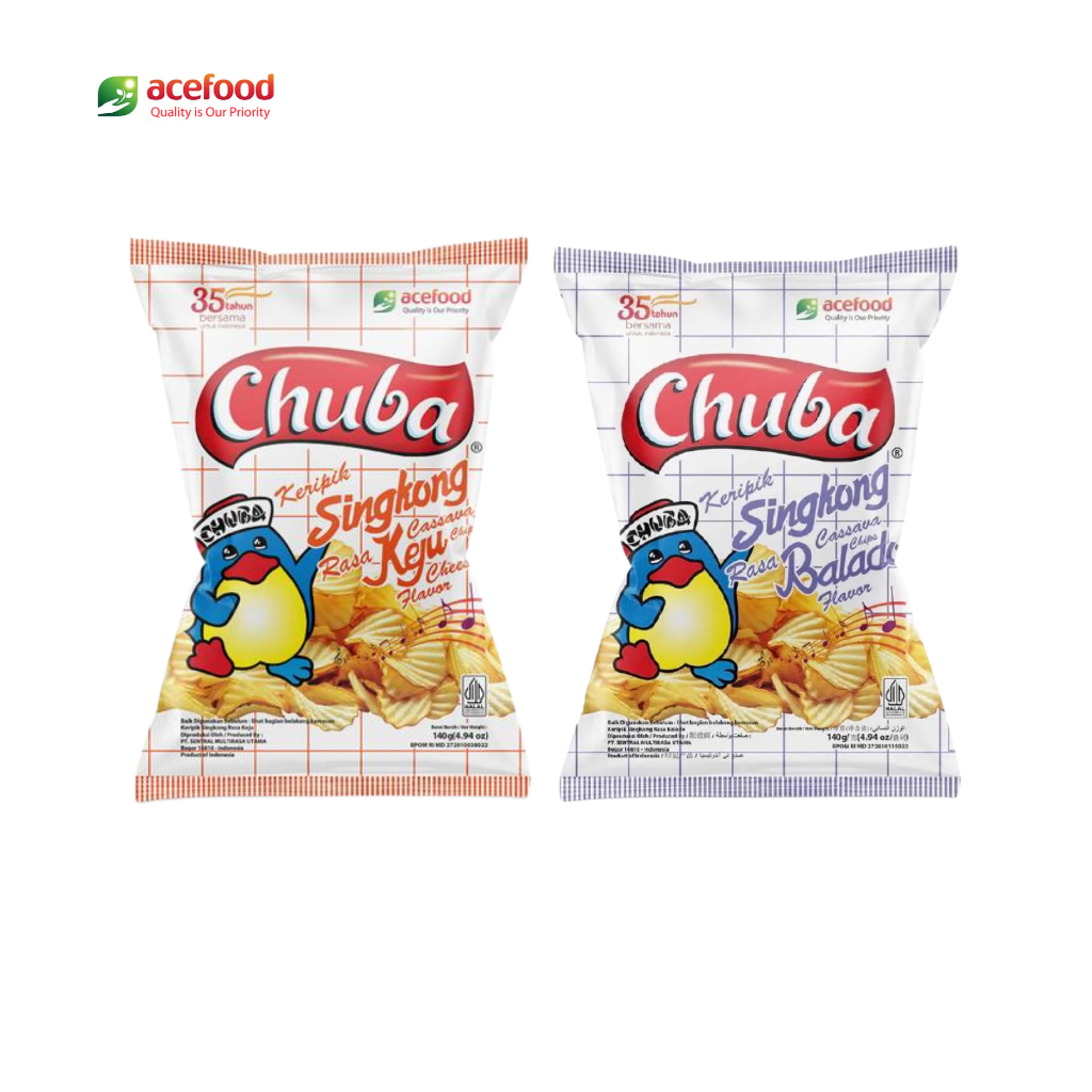 

Chuba Keripik Singkong Cassava 125g - Makanan Ringan