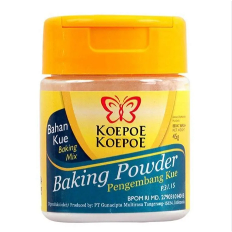 

Koepoe-Koepoe / Kupu-Kupu Baking Powder 45gr !!!
