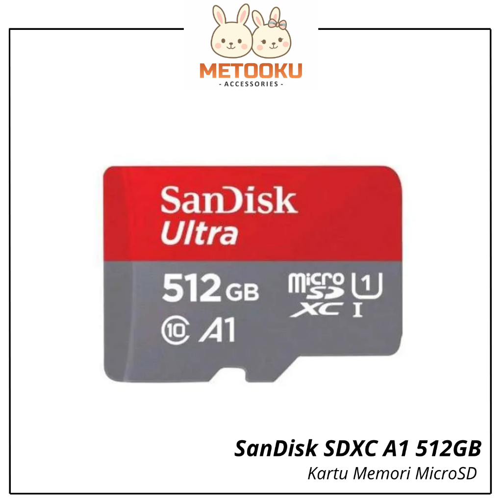 Sandisk SDXC 512GB Memory Card UHS-I MicroSD A1 Kartu Memori
