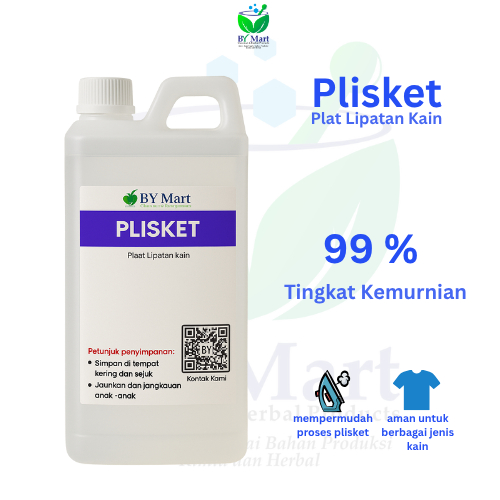 BY KIMIA & HERBAL -  Plisket / Pleat Lipatan kain / Cairan Plisket / Obat Plisket