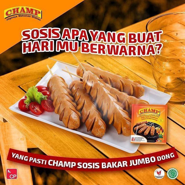 

CHAMP Sosis Bakar Kombinasi Jumbo Mini isi 6pcs 12pcs 500g - Kheiza Frozen