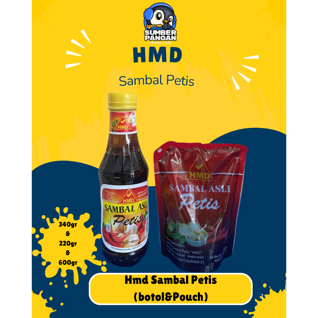 

HMD Sambal Petis 340ml(Botol) & 220ml Pouch, 60ml (Pouch)