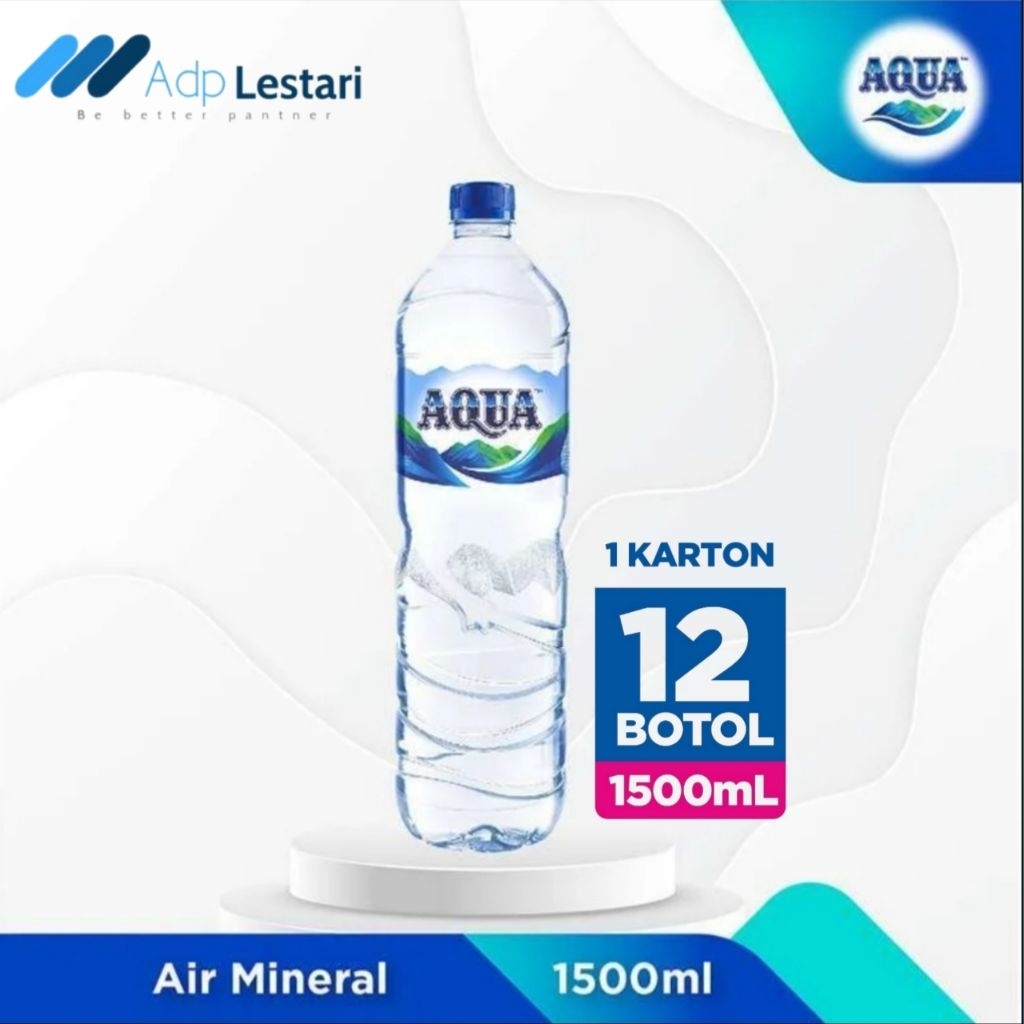 

Aqua 1500 ml Aqua Botol 1500ml 1 Dus Isi 12 Botol