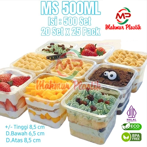 Mika Salad Buah / Mika Ice cream / Korean Dessert Cup / Mika cup dessert / Mika tiramisu - MS 500