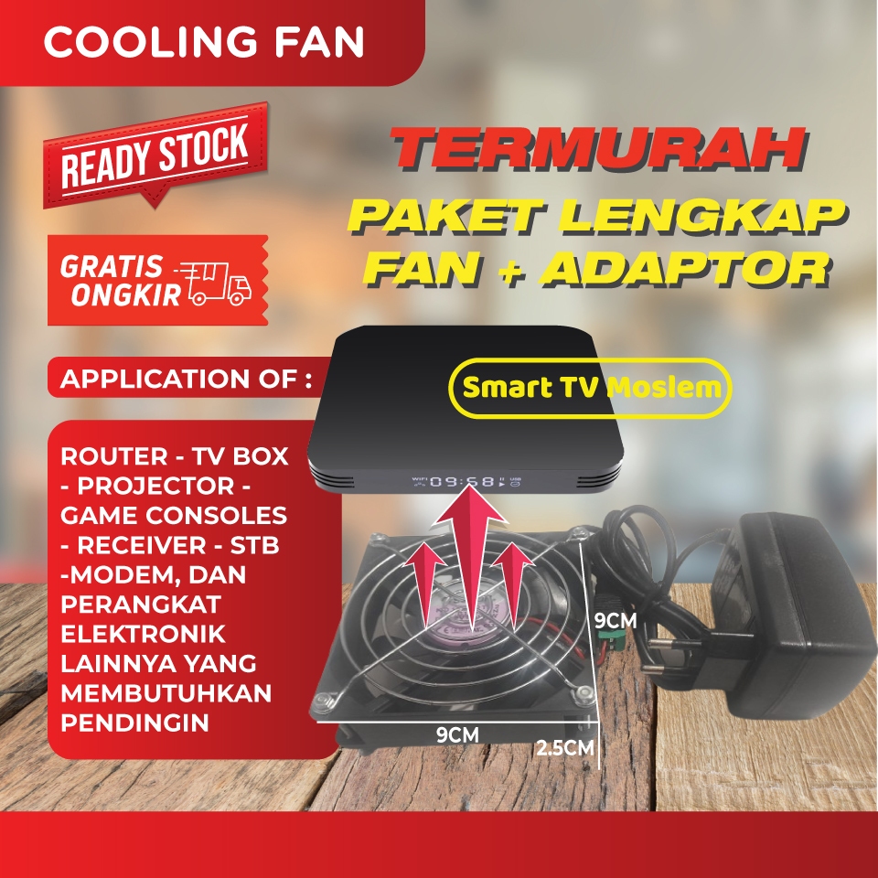 kipas fan stb pendingin tv digital Set top box stb android tv box router
