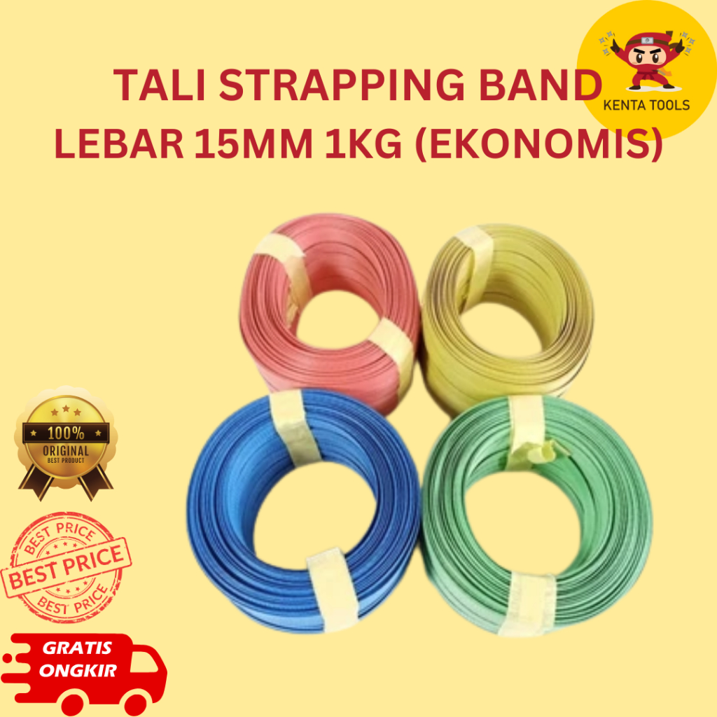 Tali Plastik Strapping Band Tali Packing 15mm Tali Strapping 5/8" 1 KG