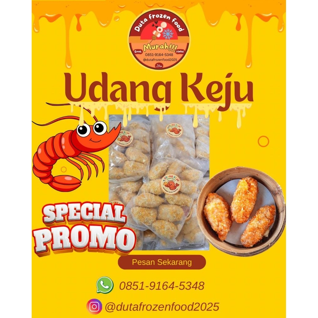 

udang keju , gacoan frozeen 1pak isi 10