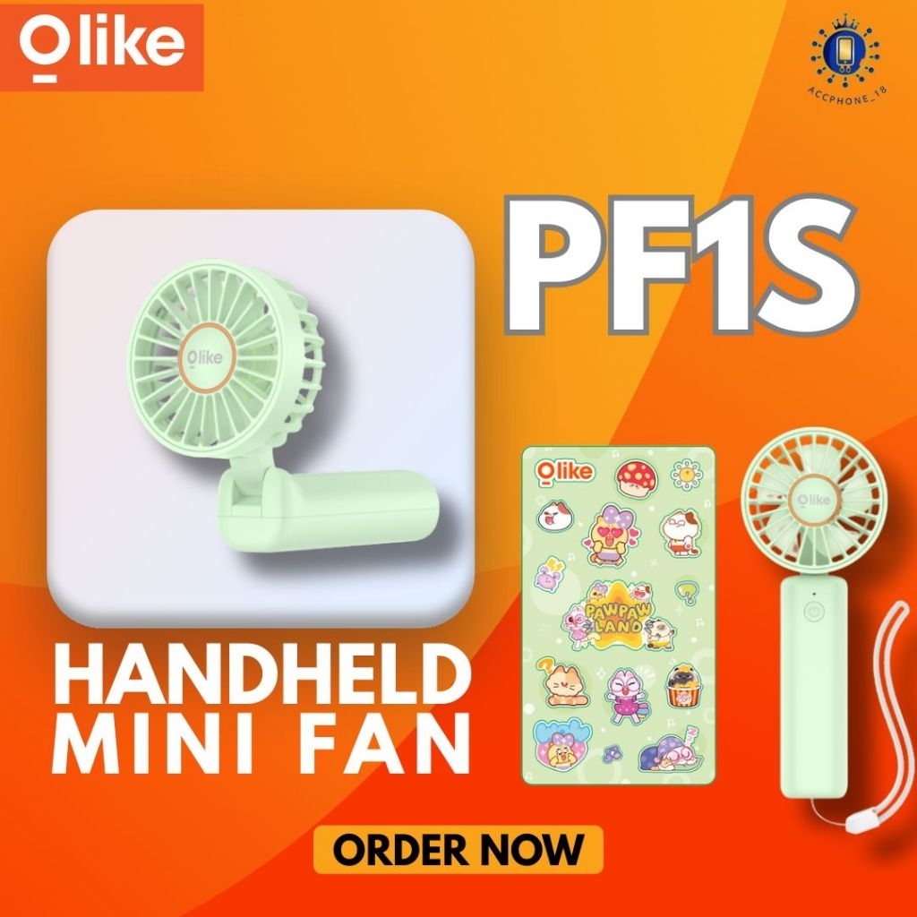 OLIKE PF1S HANHELD MINI FAN Kipas Angin Mini Portable 2000mAh