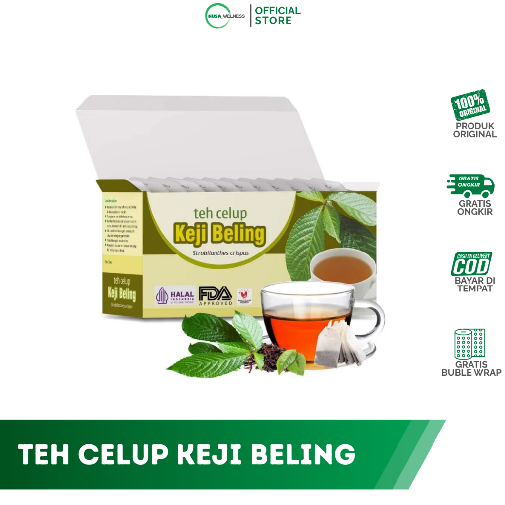 

TEH KEJI BELING TAZAKKA – Herbal Celup 20 Kantong | bantu atasi batu ginjal & saluran kemih | minuman sehat harian | peluruh alami | original 100% | bisa COD