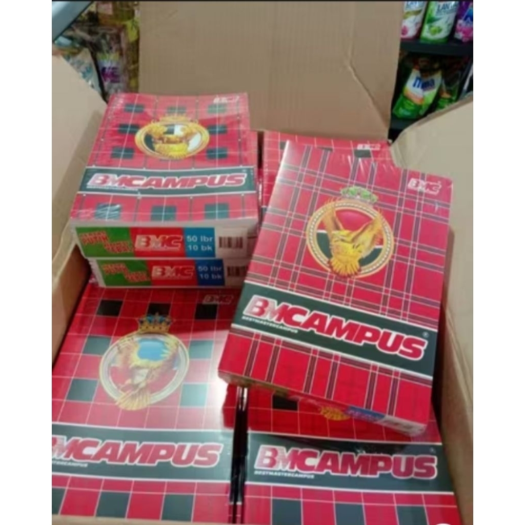 

buku tulis buku bmc kampus 1 pak isi 10 buku 50 lembar
