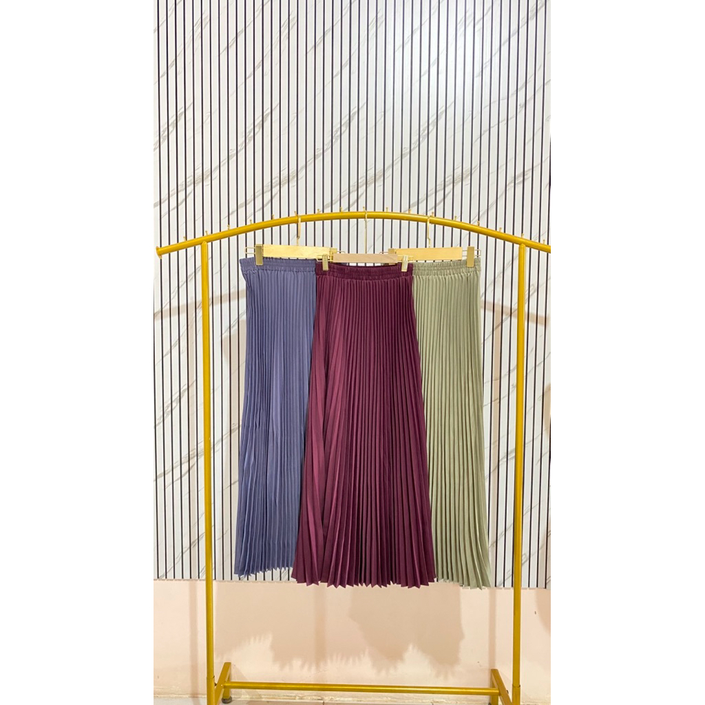 Import Bangkok Rok Plisket Premium