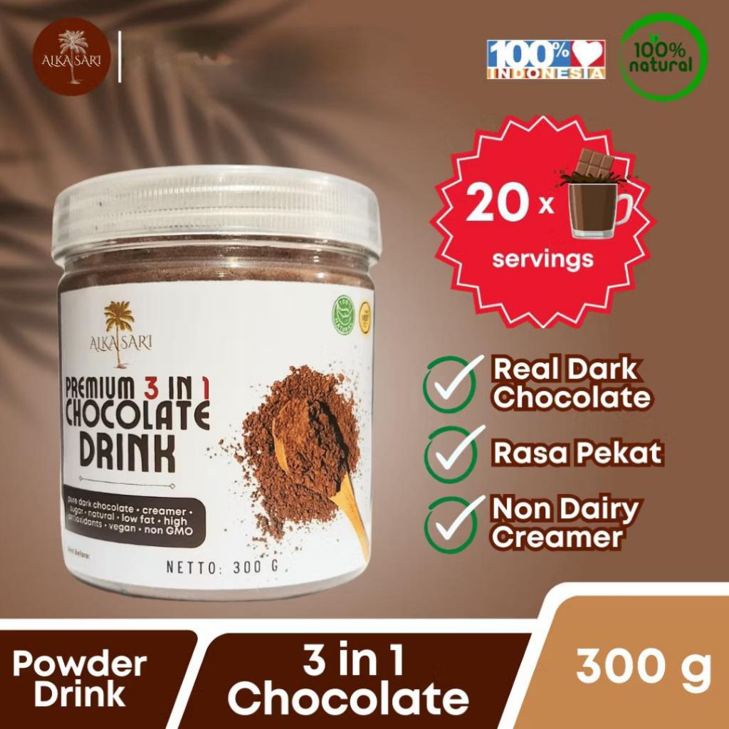 

Coklat Bubuk Powder Drink 3 in 1 Premium 300g