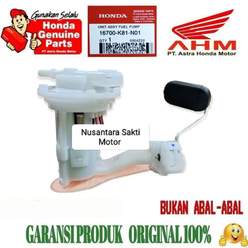 16700-k81-n01 fuel pump fuelpump pompa bensin minyak injeksi  beat Scoopy esp street ECO 2016 2017 2