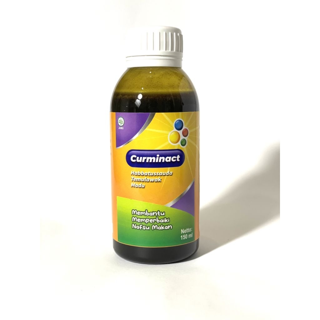 [Paket 2 botol] - Curminact - Madu Temulawak dan Jinten Hitam - Nafsu Makan - Suplemen Kebugaran - 1