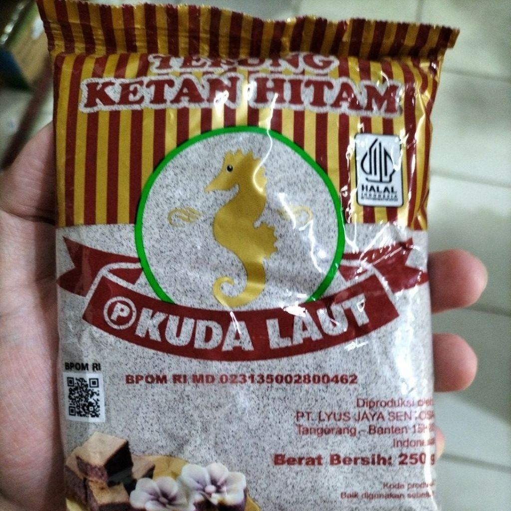 

tepung ketan hitam cap kuda laut 250gr