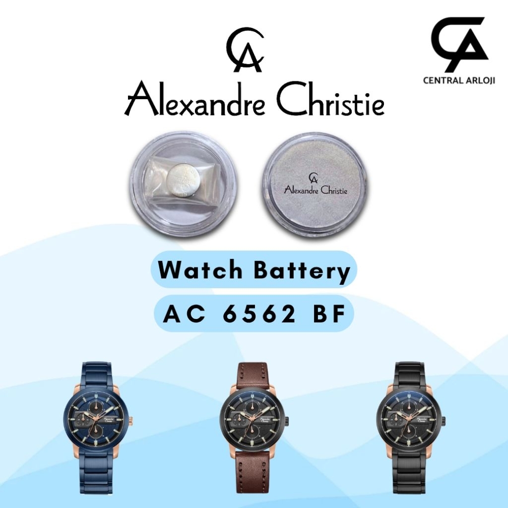 Baterai Jam Tangan Alexandre Christie 6562 BF Original