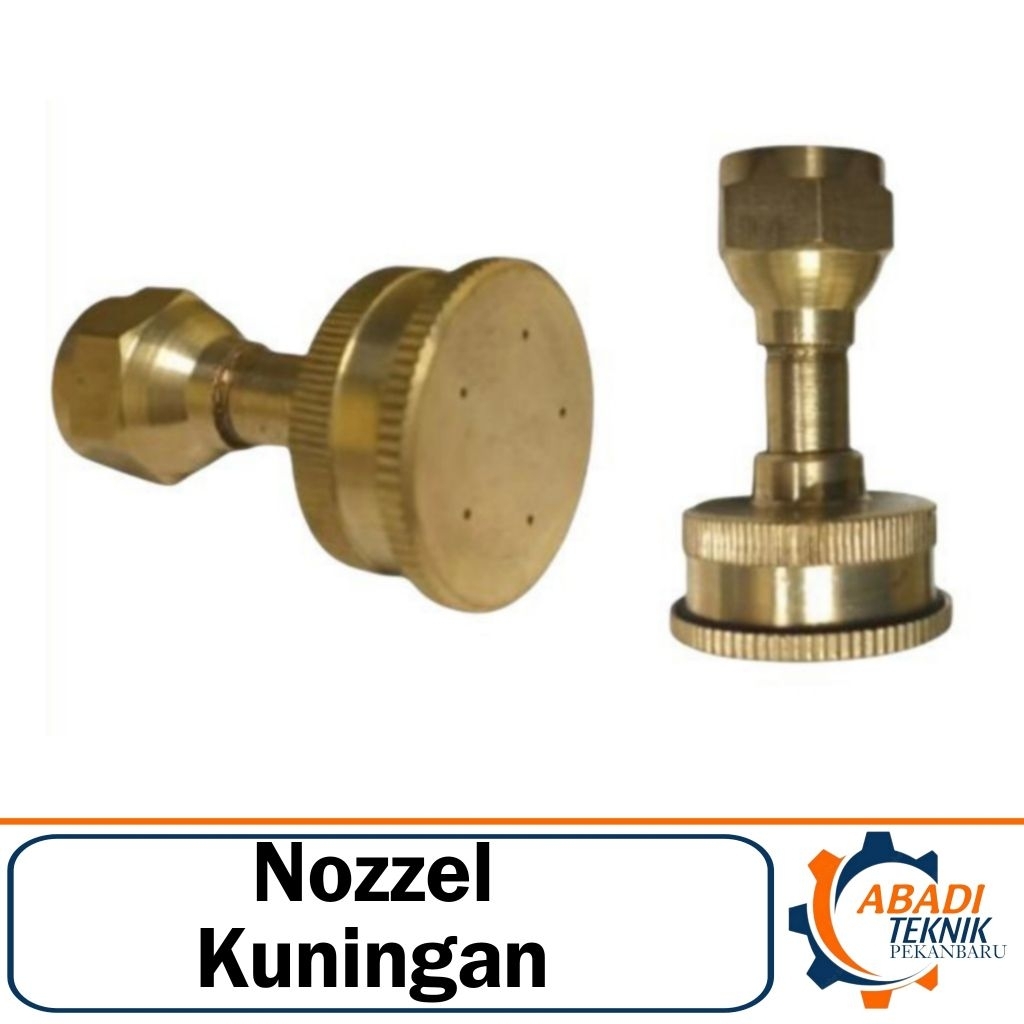 Nozzle Kuningan Brass 5 Lubang Lurus Sprayer Cuci AC Motor Nozel