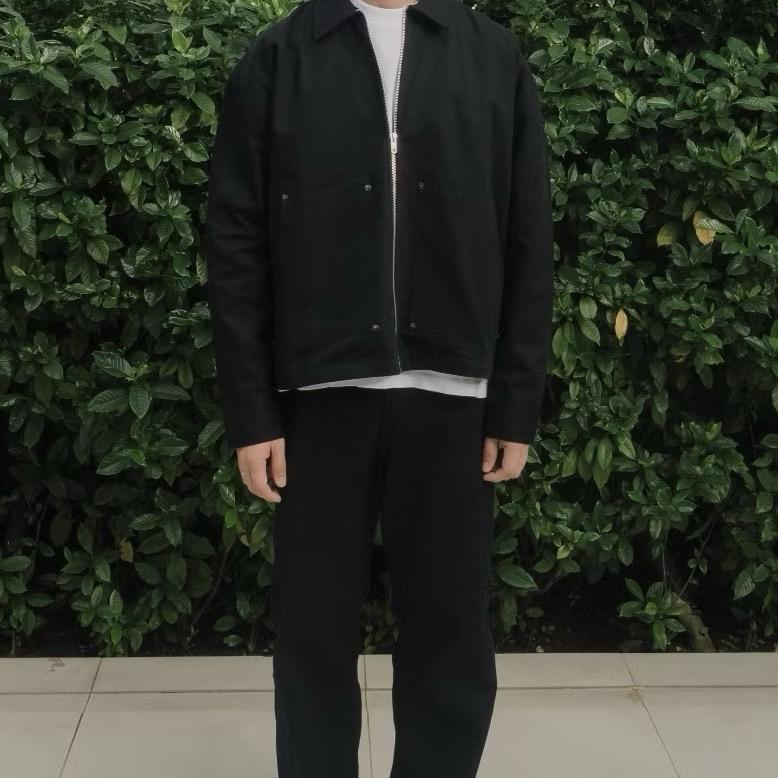 Jeystyle Work Jacket Boxy Fit  Jacket Vintage Zipper Jacket boxy