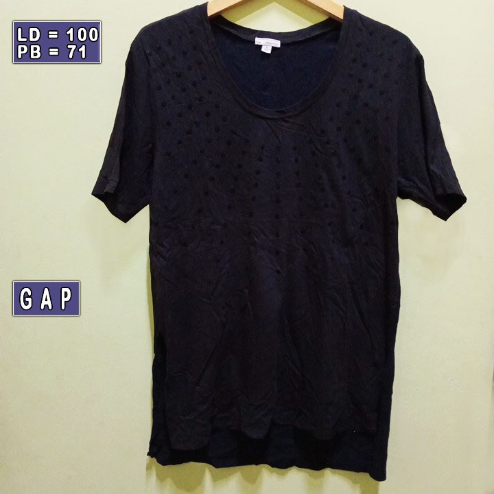 Kaos Oblong Pria Wanita Gap, Kaos Lengan Pendek - T-Shirt Women Men - Unisex T-Shirt