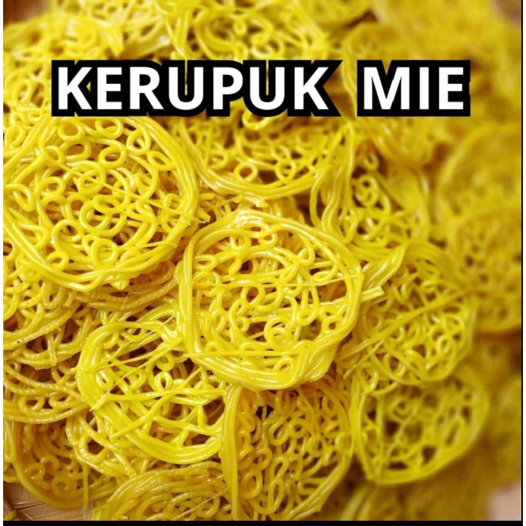 

KRUPUK MIE KUNING MENTAH KEMASAN 1KG TERMURAH