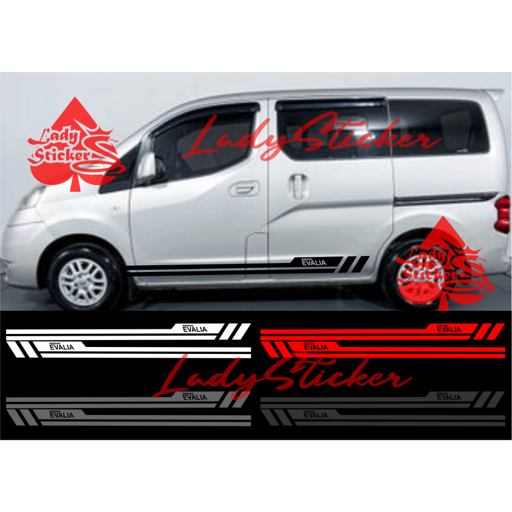Cutting sticker mobil evalia sticker stiker mobil nissan evalia