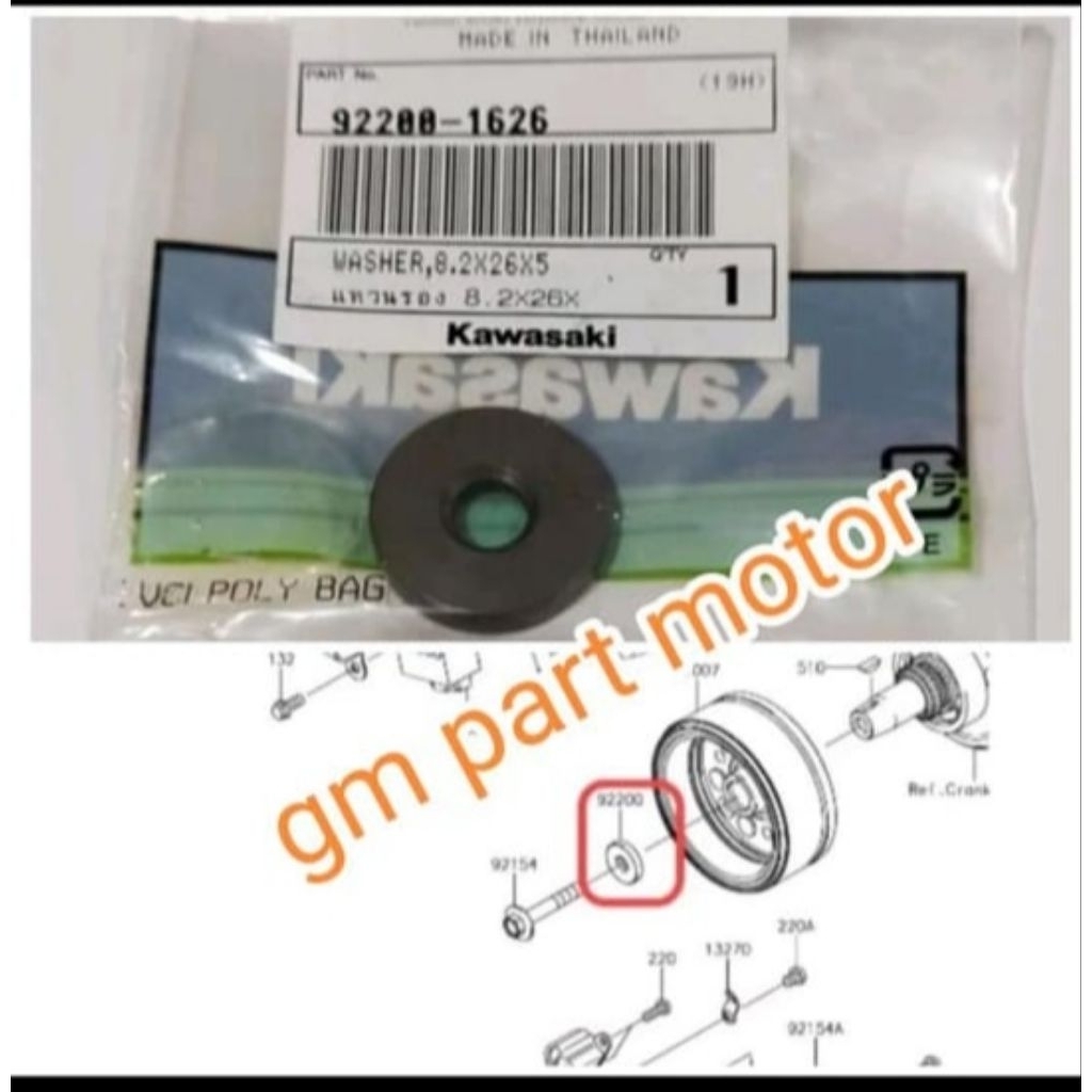 ring baut rotor rumah magnet KLX S L G BF Dtracker 150 original