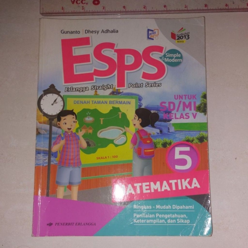buku bekas esps erlangga matematika kelas 5