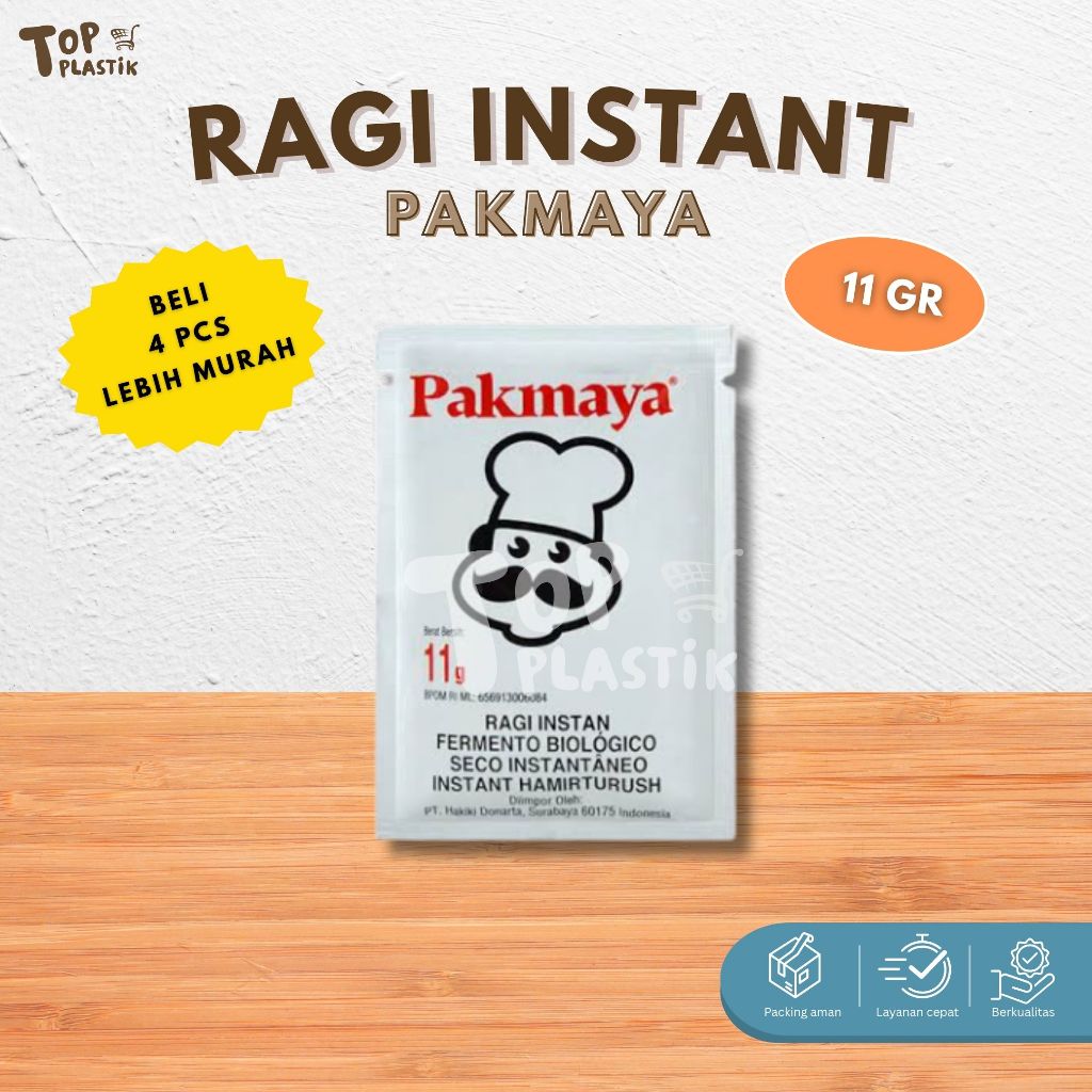 

PAKMAYA ragi instant yeast 11 gr