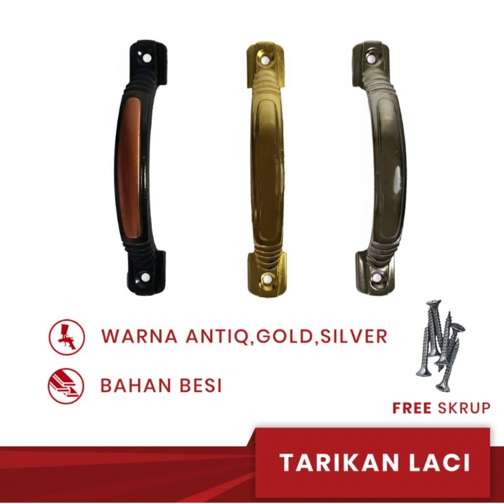 Tarikan Laci / Tarikan Lemari / Pegangan Laci / Pegangan Lemari / Handle Laci / Handle Lemari