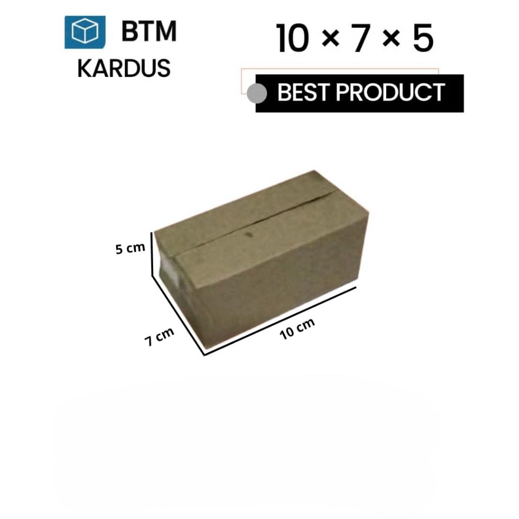 

kardus packing ukuran 10x7x5