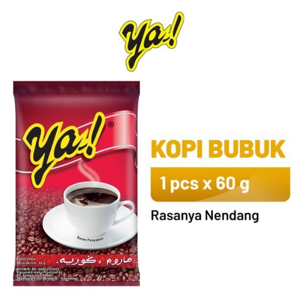 

Ya Kopi Merah 1 pcs ( 1 x 60 gr )
