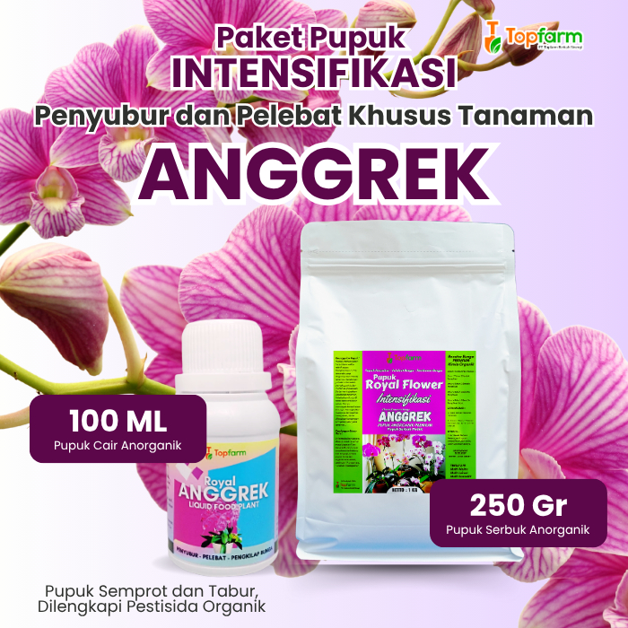 Paket Pupuk Tanaman Bunga Anggrek / Pupuk Anggrek agar subur / Pupuk Anggrek agar cepat Berbunga / P